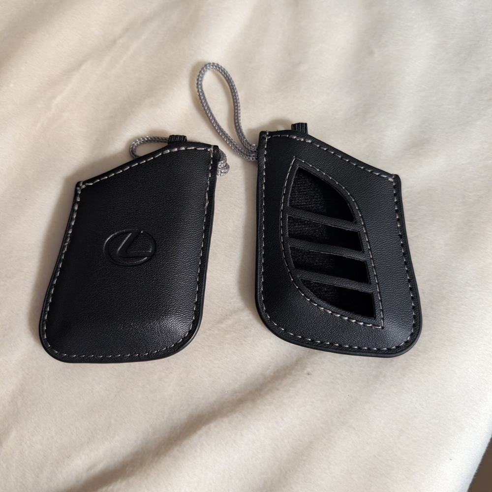 Lexus Black Leather Key Fob Covers (from 2025 GX)